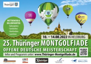 25. Thüringer Montgolfiade mit offener deutscher Meisterschaft Heißluftballon